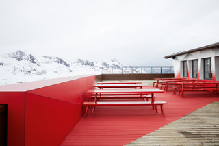 Illustration for article titled This Audi Ski Lodge Is Being Eaten By a Glitch From the Future